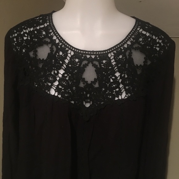 Jodifl Women’s Blk Flowy Long Sleeve Top SZ S - Picture 5 of 8